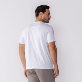 Camiseta Masculina B&aacute;sica Gola V Fico