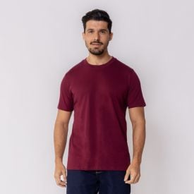 Camiseta Masculina Básica Lisa Thing Vinho