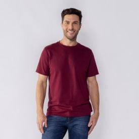Camiseta Masculina Básica Malha Honey Thing Bordo