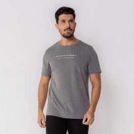Camiseta Masculina Cotton Com Estampa Marc Alain  Mescla Dark