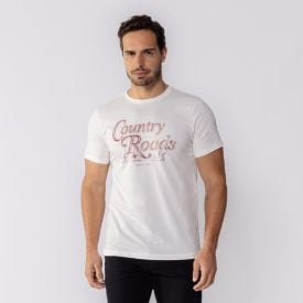 Camiseta Masculina Country Roads Thing Off White