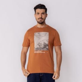 Camiseta Masculina Desert Marc Alain Pecan
