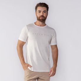 Camiseta Masculina Dream Big Marc Alain Off White