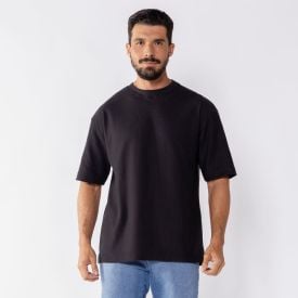 Camiseta Masculina Em Malha Versa Thing Preto