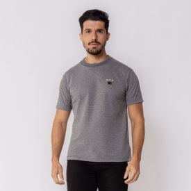 Camiseta Masculina Meia Malha Dixie Mescla Escuro