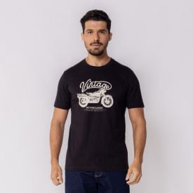 Camiseta Masculina Vintage Marc Alain Preto