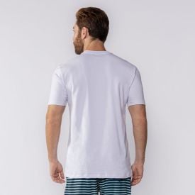 Camiseta Masculina De Algodão Nicoboco Branco