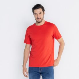 Camiseta Pima Masculina Marc Alain Vermelho 18-1763
