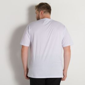 Camiseta Plus Size Pais Energy Marc Alain Branco