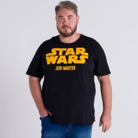 Camiseta Plus Size Star Wars Fakini Preto