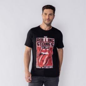 Camiseta Rolling Stones Masculina Bandup Preto