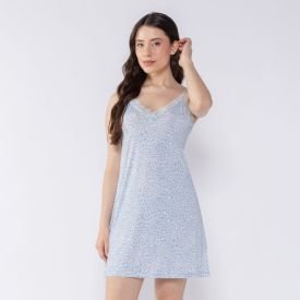 Camisola Feminina Curta De Alça Camila Moretti Animal Print