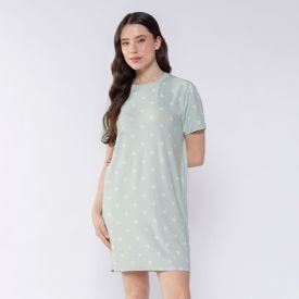 Camisola Feminina Manga Curta Camila Moretti Verde