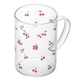 Caneca De Vidro Lyor 280Ml - Cereja