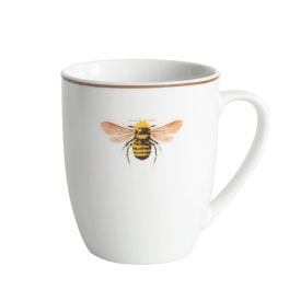 Caneca De Abelha Porcelana Brown Rim 340Ml - L Hermitage