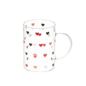 Caneca De Vidro 200Ml Lyor - Coração