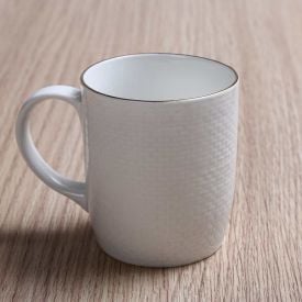 Caneca Branca Chiara Havan Casa 290Ml - Filete Dourado