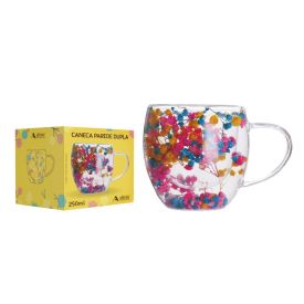 Caneca Camélia Verão Allmix 250Ml - Vidro