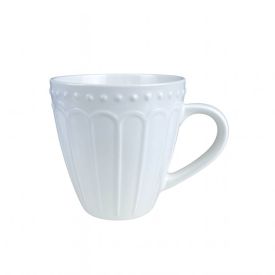 Caneca de Cerâmica Vintage 345Ml Havan Casa - Branco