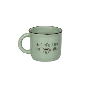 Caneca De Cerâmica Vintage Estampada Havan Casa 60Ml - Verde Café 