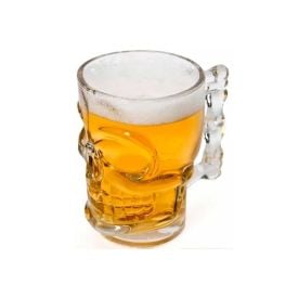 Caneca de Vidro Caveira 510Ml Lyor - Vidro