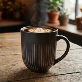 Caneca em Cerâmica Porto Fino Havan Casa 350Ml - Preto