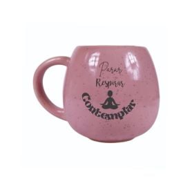 Caneca Moon Rosa Contemplar Mellie - 300Ml