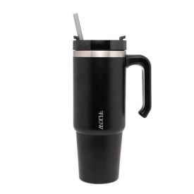 Copo Térmico Slim Com Canudo Wolff 890Ml - Preto
