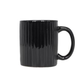 Canela De Cerâmica Canelada Havan Casa 330Ml - Preta Fosca