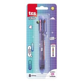 Caneta Esferográfica 0.7 Spectrum Tris - 8 Cores