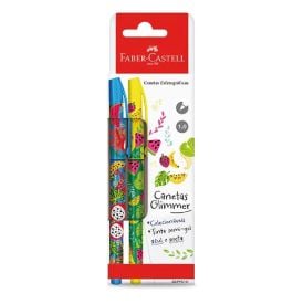 Caneta Esferográfica 1.0 Botânica Faber-Castell - 2 Unidades