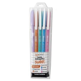Caneta Esferográfica Sweet 0.7Mm Jocar Office - 5 Unidades
