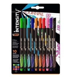 Caneta Hidrográfica Intensy Colors Bic - 10 Unidades