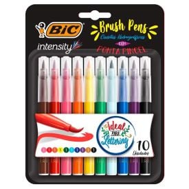 Caneta Pincel Brush Pen 10 Cores Intensity Bic - 970926