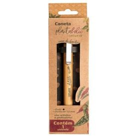 Caneta Premium De Bambu Plantaholic Leo Arte - 1 Unidade