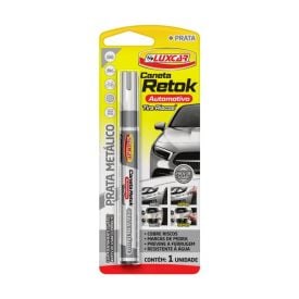 Caneta Retok Automotivo Luxcar Prata