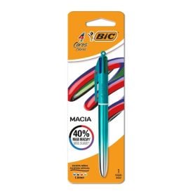 Caneta Retrátil 1.0 Degradê Metálico Bic - 4 Cores