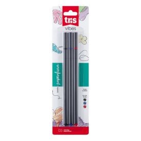 Caneta Super Fina 0.4 Vibes Tris - 3 Cores