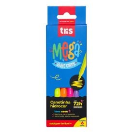Canetinha Hidrocor Neon Tris - 6 Cores