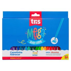 Canetinha Hidrocor Ponta Fina Tris - 24 Cores