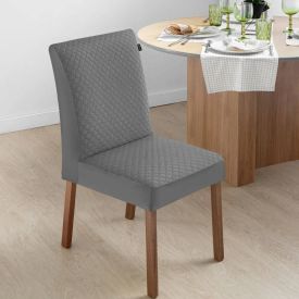 Capa Para Cadeira Luxor Havan Casa - Chumbo