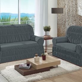 Capa para Sofá 2 e 3 Lugares com Elástico Veneza Havan Casa - Castel Rock