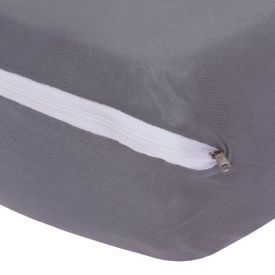 Capa Para Colchão 100% Algodão Com Zíper Queen Solecasa - Prata 945