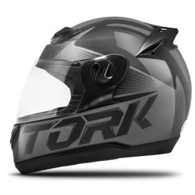 Capacete Liberty Evolution Pro Tork G7 - PRETO/CINZA 58