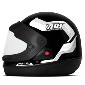 Capacete Viseira Automática Sport 788 Protork - PRETO 60