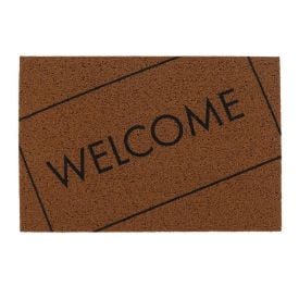 Capacho para Porta de Entrada 40X60 cm Vinil Havan Casa - Welcome Ouro