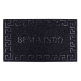 Capacho Vinil 40X60cm Bem Vindo Solecasa - Preto
