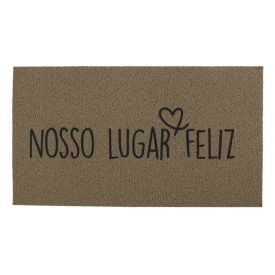 Capacho Vinil 50X90 Bem Vindo Solecasa - Nosso Lugar Feliz