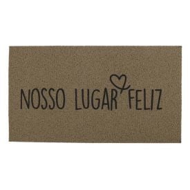 Capacho Vinil 50X90 Cm Bem Vindo Solecasa - Nosso Lugar Feliz
