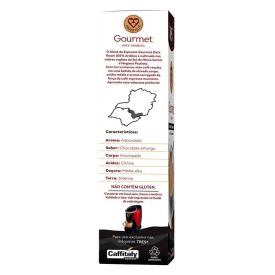 Cápsulas Café Espresso Gourmet Dark Roast 80G Tres 3 Corações - 10 Cápsulas